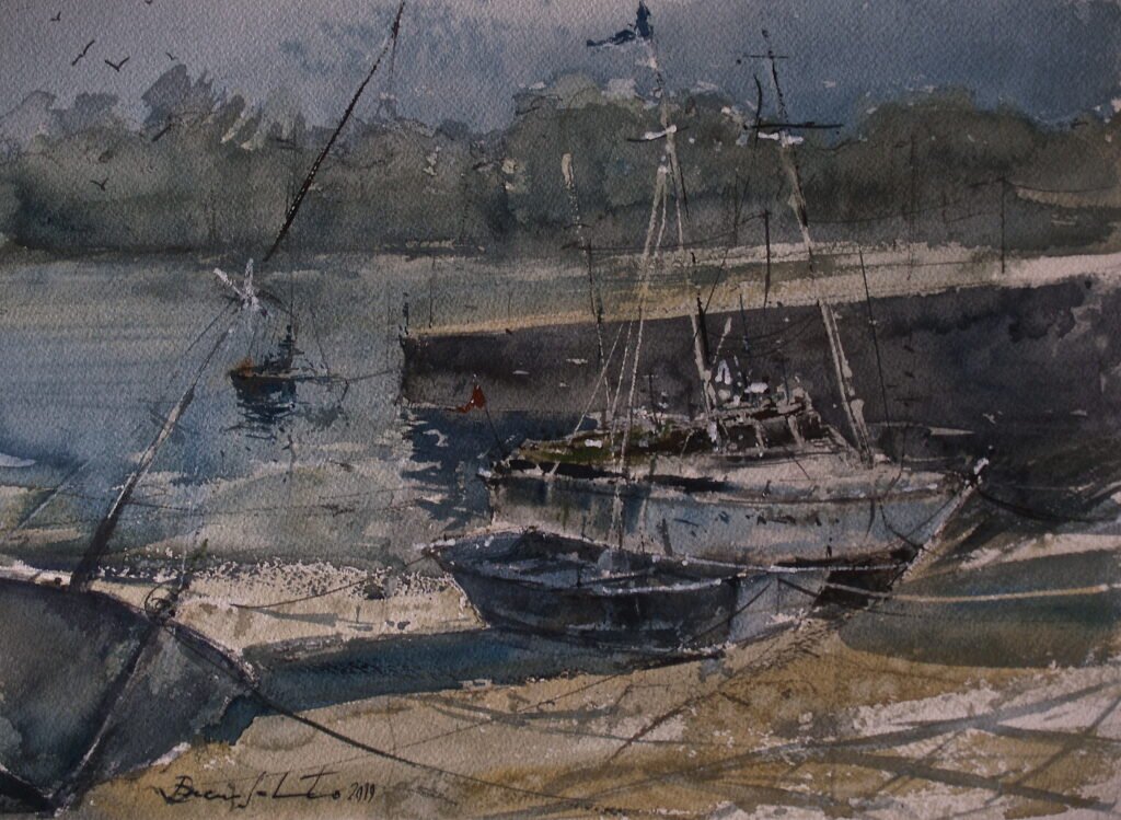 Barcos en Santa Cristina, La fábrica